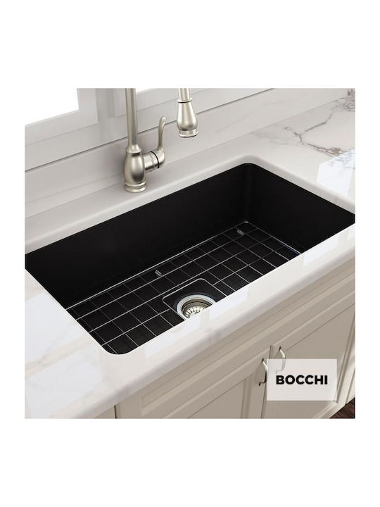 Bocchi 1362 Drop-In Spüle Porzellan B81xT48cm Black Matt