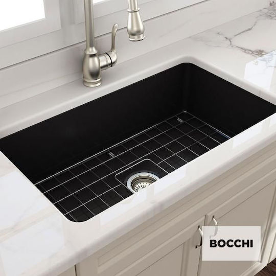 Bocchi 1362 Ένθετος Πορσελάνινος Μ81xΠ48cm Black Matt Bocchi 1362 Ένθετος Πορσελάνινος Μ81xΠ48cm Black Matt
