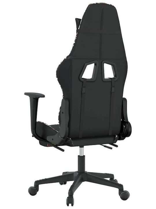 vidaXL 3143774 Καρέκλα Gaming Δερματίνης με Υποπόδιο Μαύρο/Παραλλαγή