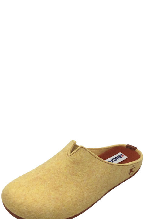 Dicas Women's Slipper In Yellow Colour