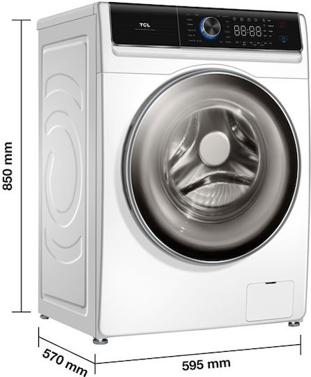 TCL Mașină de spălat cu uscător 8kg/5kg Cu aburi 1400 Rotiri
