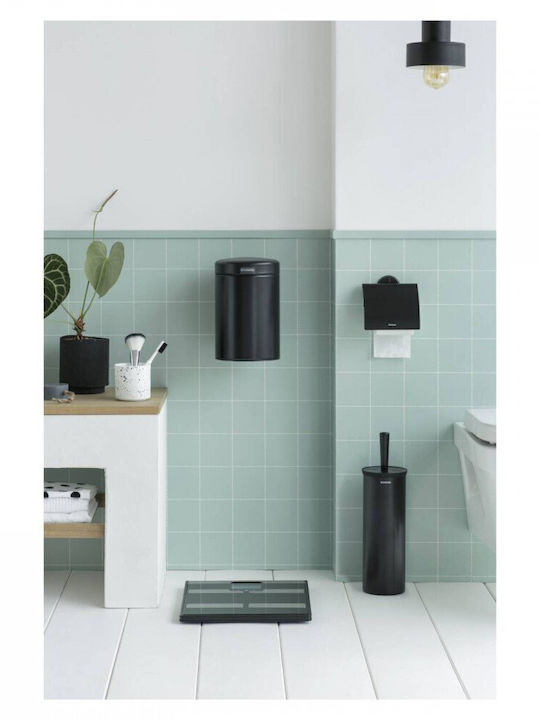 Brabantia 4833/49 Inox Coș de gunoi pentru baie Negru