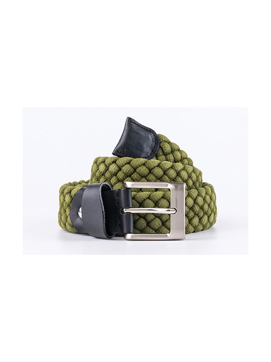 Lavor 214 Men's Knitted Fabric Belt Green