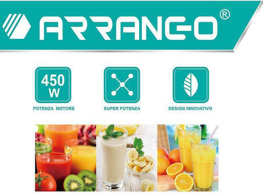 Arrango J-1049 Ръчен Блендер с Аноскидостна Пръчка 450W Бял
