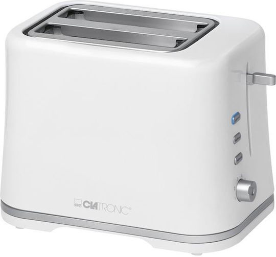 Clatronic TA 3554 Toaster 2 Schlitze 870W Weiß