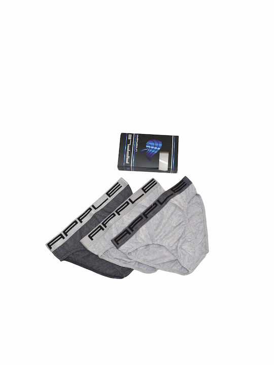 Apple Boxer Men's Slip Grey / Silver