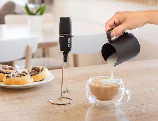 Sencor Milk Frother Hand Battery Black