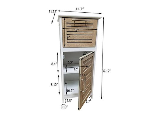9902306 Bathroom Cabinet L30xW30xH83cm Natural