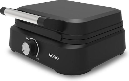 Sogo Waffle Maker for Rectangular Waffles 2 Waffles 1500W