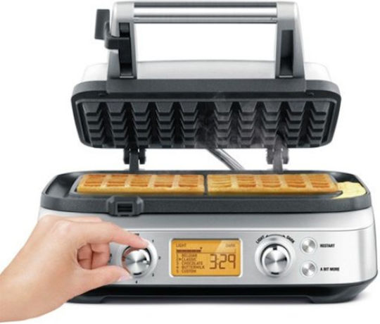 Sage The Smart Waffle Pro Βαφλιέρα για Ορθογώνιες Βάφλες 2 Θέσεων 1000W