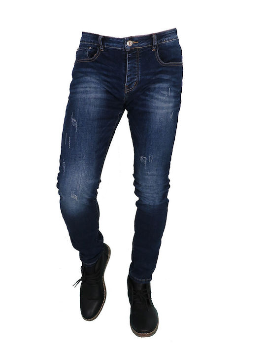 ENOS RJ-962 Herren Jeanshose Blau