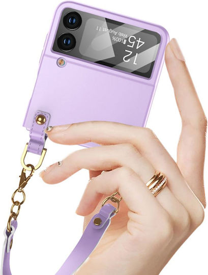 Tech-Protect Icon Chain Back Cover Δερματίνης Μαύρο (Galaxy Z Flip4)