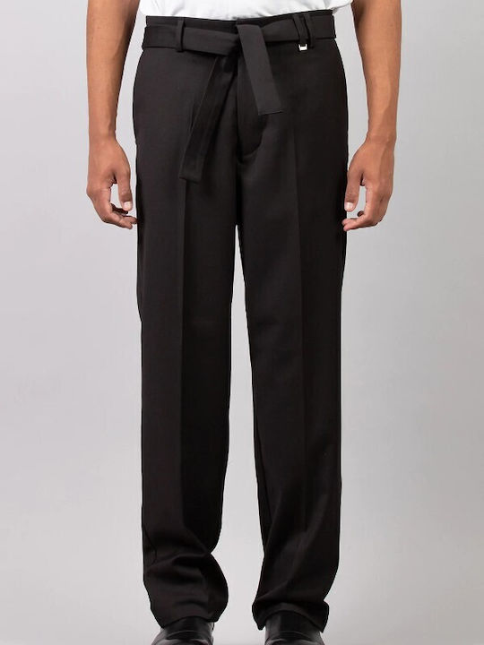 Men's Pants I'am Brian Pants with wide bottom in viscose blend - Black