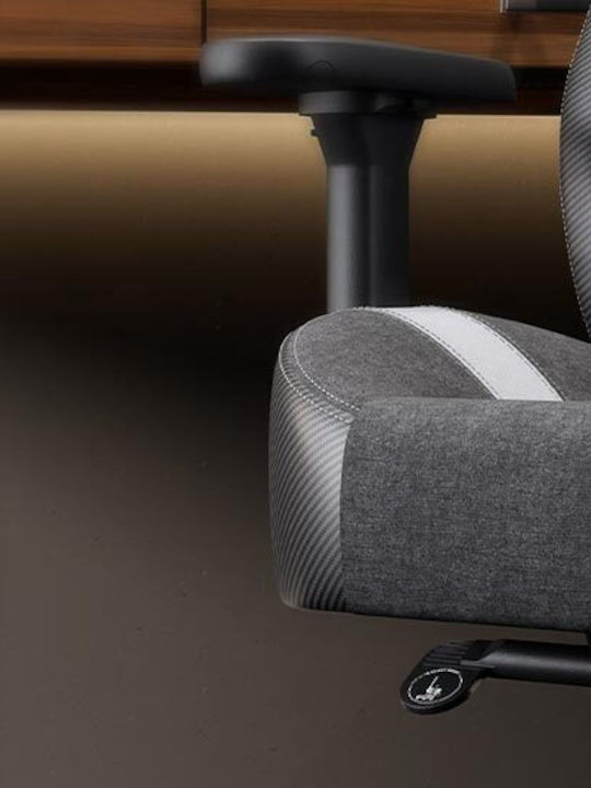 Eureka Ergonomic Python II GC-08 Υφασμάτινη Καρέκλα Gaming με Ρυθμιζόμενα Μπράτσα Μπλε