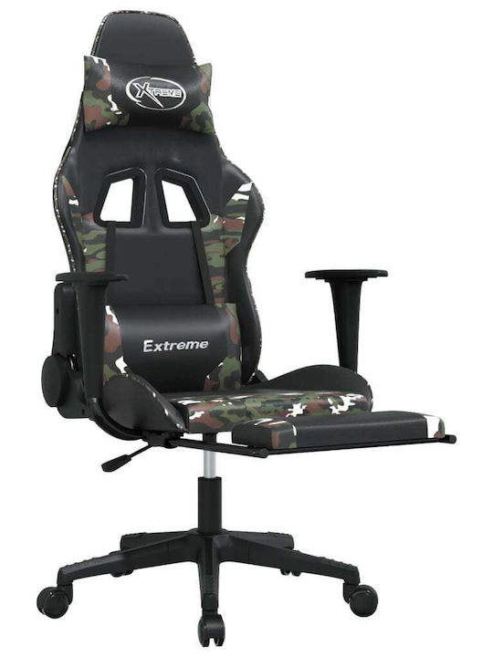 vidaXL 345468 Gaming Chair Green / Camo
