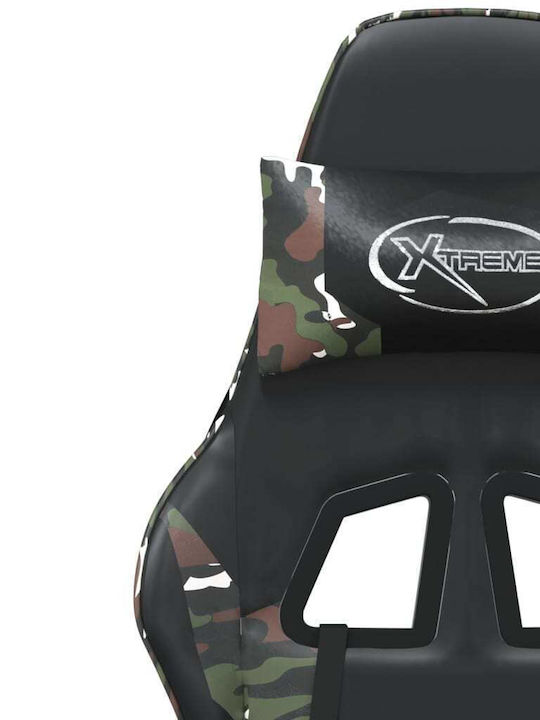 vidaXL 345468 Gaming Chair Green / Camo
