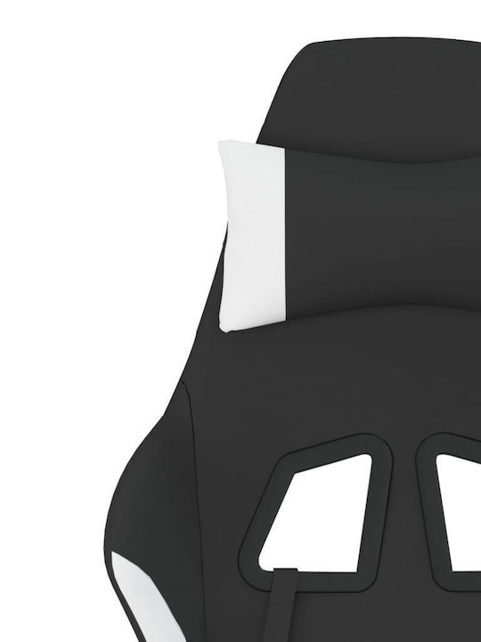 vidaXL 3143740 Scaun Gaming Negru/alb