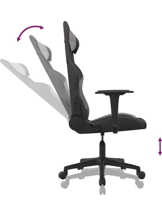 vidaXL 3143734 Fabric Gaming Chair Light Gray