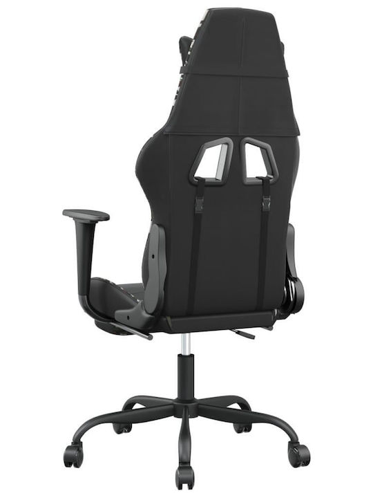 vidaXL 3143664 Artificial Leather Gaming Chair with Footrest Black / Camo