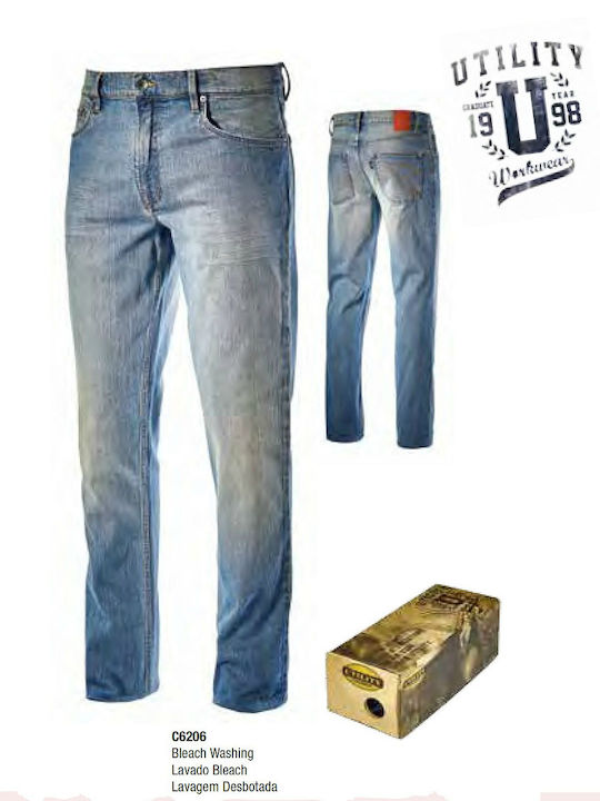 Work and Leisure Jeans Blue - Diadora Pant Stone 5PKT Blue