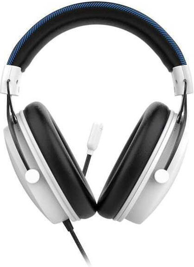 Steelplay HP52 Virt Über Ohr Gaming-Headset mit Konnektivität 3,5 mm / USB Weiß