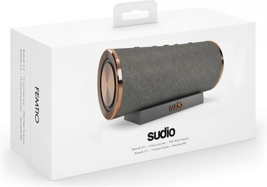 Sudio Femtio Bluetooth Speaker 20W with Battery Life up to 14 hours Gray