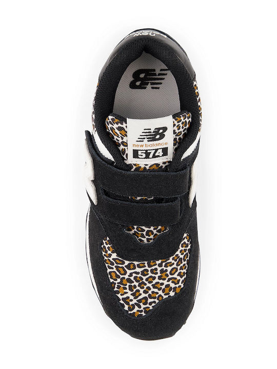 574 Kids Sneakers with Scratch Black