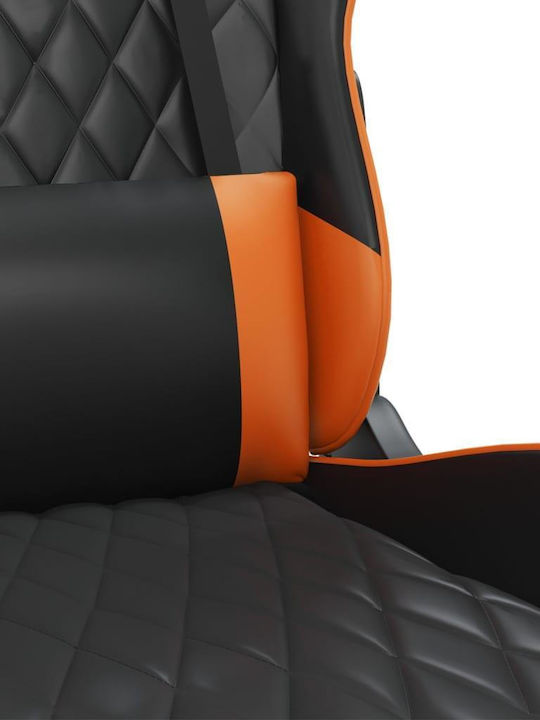 vidaXL 345528 Gaming Stuhl mit Fußstütze Black / Orange