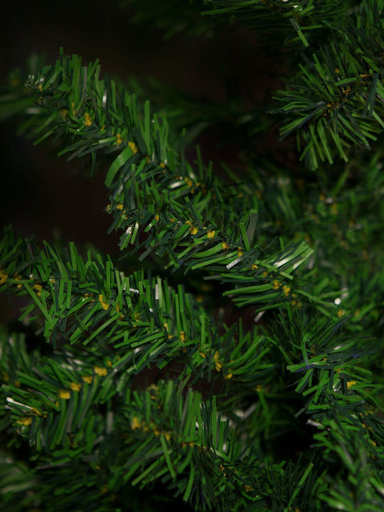 Christmas Green Tree with Metallic Base and Built in Branches H240cm