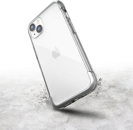 Raptic X-Doria Air Back Cover Plastic / Silicon Argintiu (iPhone 14 Plus)
