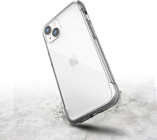 Raptic X-Doria Air Back Cover Plastic / Silicon Argintiu (iPhone 14)