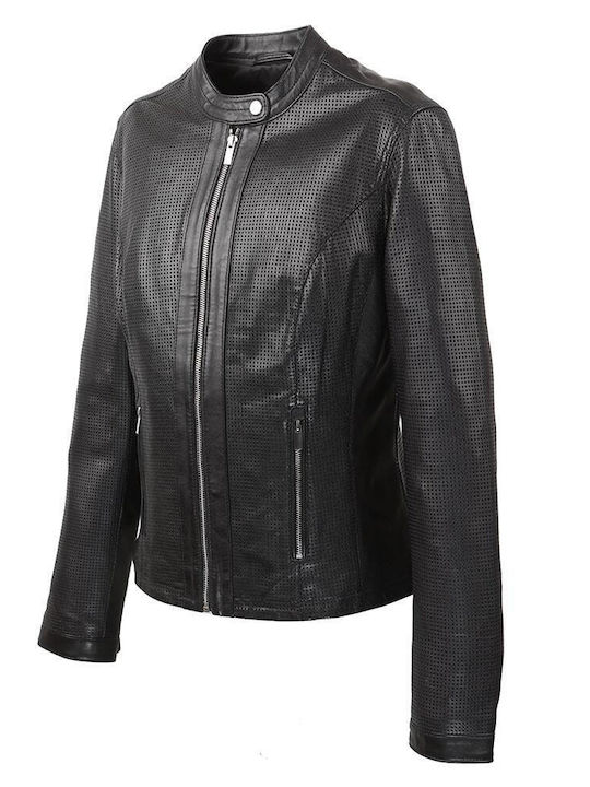 Leather jacket ESTET BLAUER Black