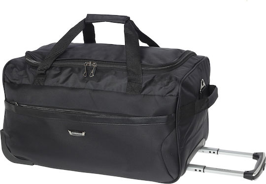 Diplomat Sack Voyage 46lt Black with Wheels Fabric L55xW30xH31cm