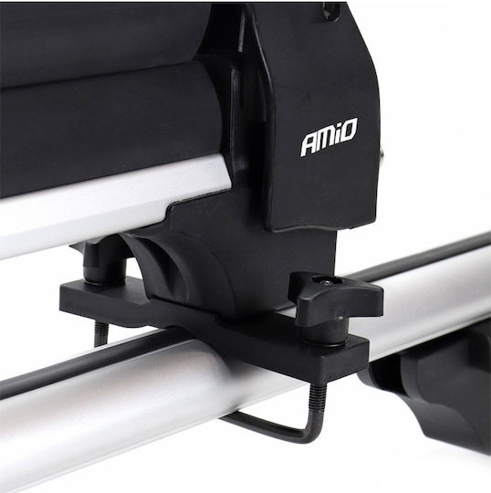AMiO Car Ski Mounts Suitable for 4 Ski Pairs or 2 Snowboards