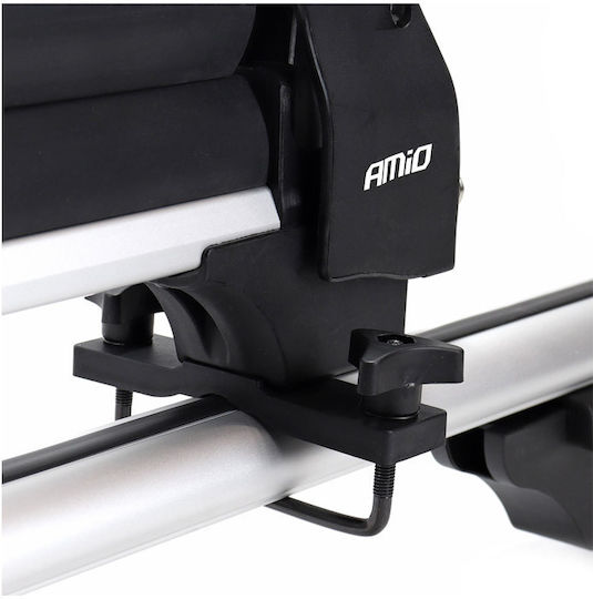 AMiO Car Ski Mounts 76cm Suitable for 4 Ski Pairs or 2 Snowboards