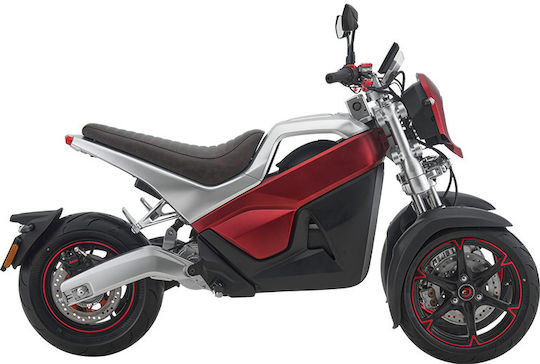 WheelnWater Ηλεκτρικό Μηχανάκι Ισχύος 5000W με Τελική Ταχύτητα 95km/h Αυτονομίας 210km Κόκκινο