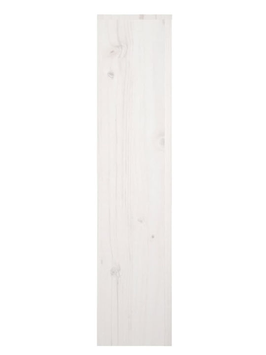 vidaXL Калориферно Капаче от Масивно Дърво Бяло 169x19x84см