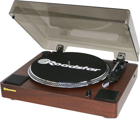 Roadstar TT-260SPK Πικάπ με Προενίσχυση και Ενσωματωμένα Ηχεία Καφέ