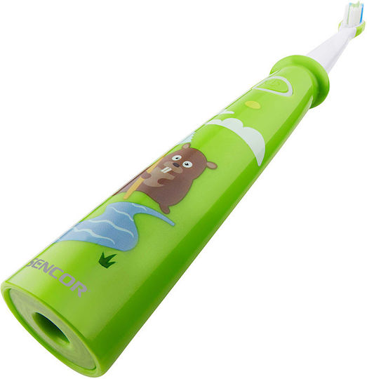 Sencor Children's Electric Toothbrush with Chronograph Green with Replacement Heads