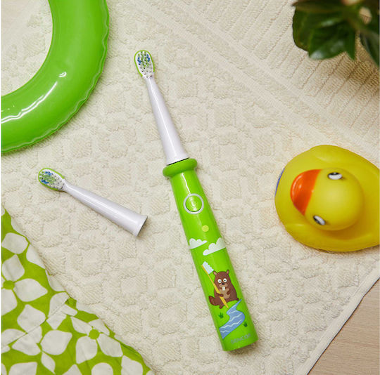 Sencor Children's Electric Toothbrush with Chronograph Green with Replacement Heads