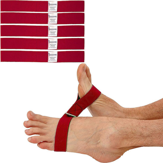 MVS In Motion Ankleciser Bandă de rezistență pentru exerciții cu barete incrucisate Mediu Roșu