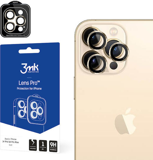 3MK Camera Protection Tempered Glass Gold for the iPhone 14 Pro / 14 Pro Max