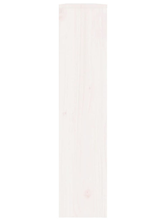 vidaXL Husă Pentru Radiator Din Lemn Masiv Alb 153x19x84cm