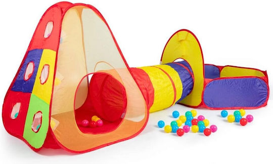 Cort pentru Copii Tunel Pop Up Multicolor pentru 3+ ani