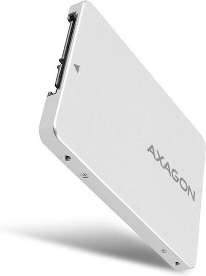 Axagon Твърд диск кутия M.2 SATA III с връзка SATA в Сребрист цвят