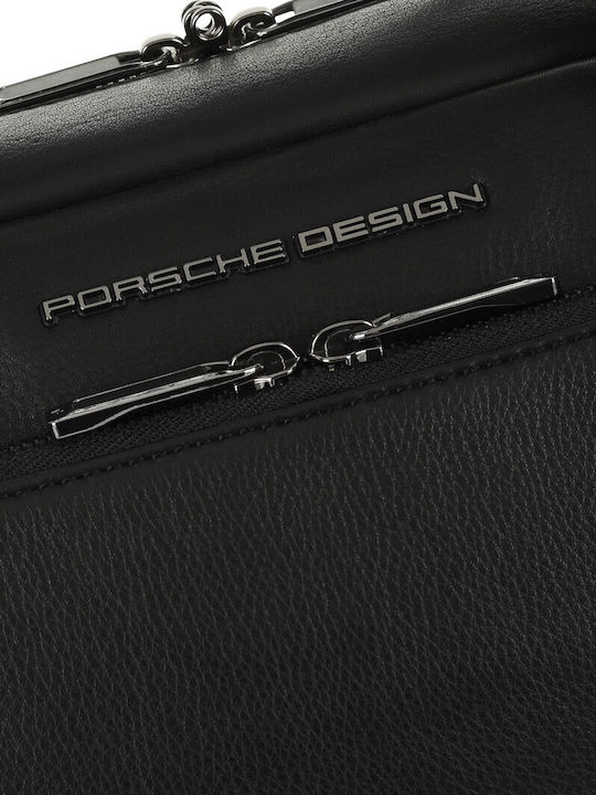 Porsche Design Roadster Leather Τσάντα Ώμου / Χειρός για Laptop 15" σε Μαύρο χρώμα