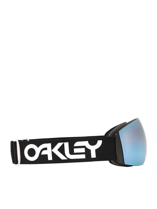 Oakley Flight Deck Ski & Snowboard Goggles Kids Black with Lens in Blue Color