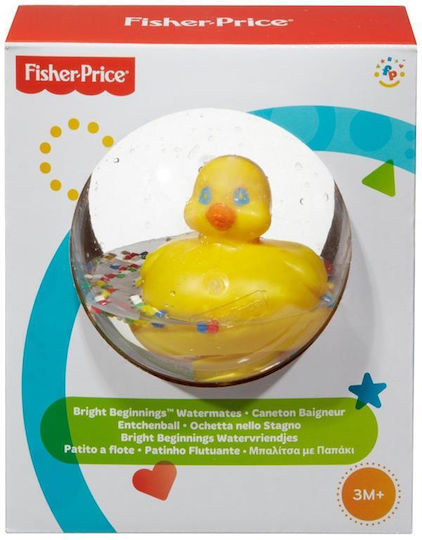 Fisher Price Watermates Bath Ball Yellow Duckling for 3++ Months