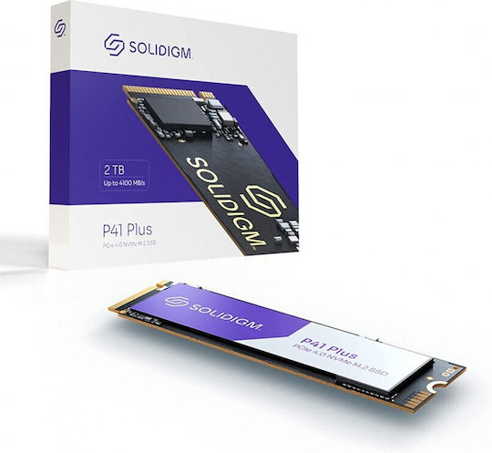 Solidigm P41 Plus SSD 2TB τύπου M.2 με σύνδεση PCI Express 4.0 SSDPFKNU020TZX1