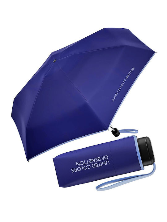 Benetton Super Mini Regenschirm Kompakt Flieder